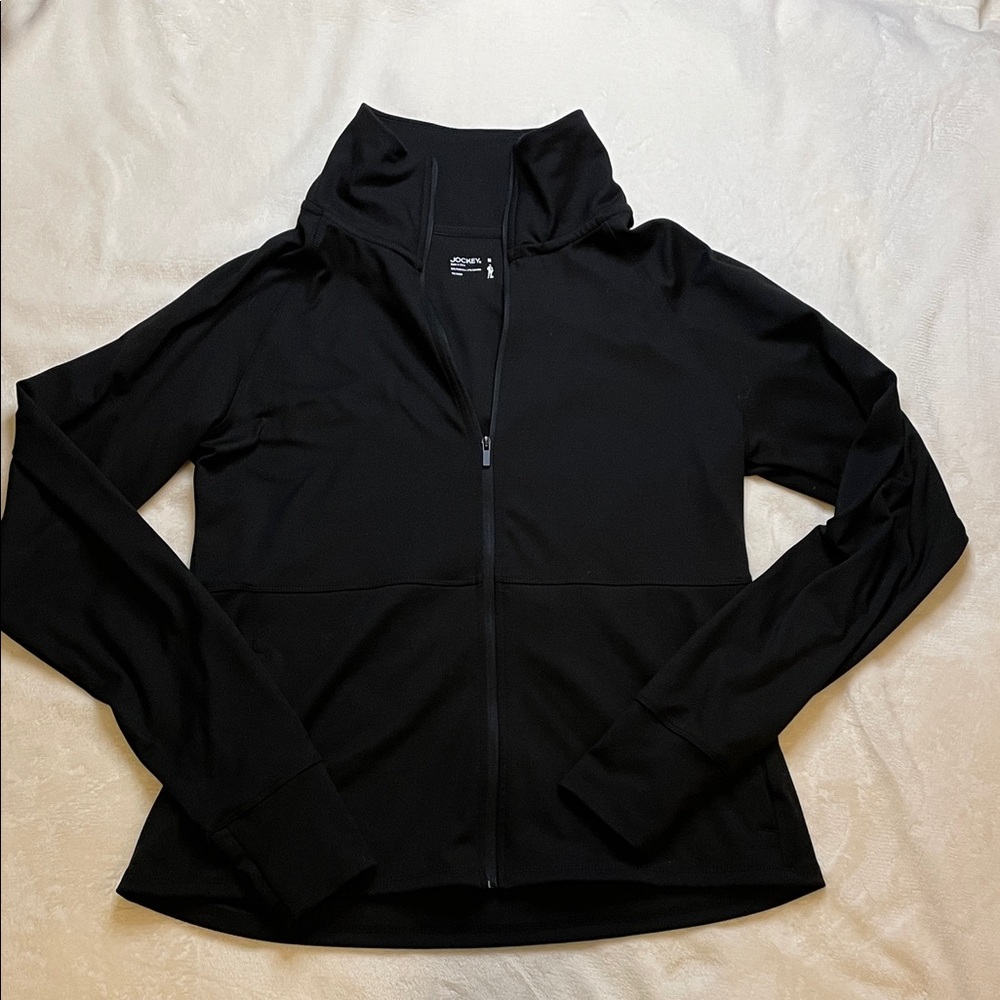 Jockey black athletic zip up